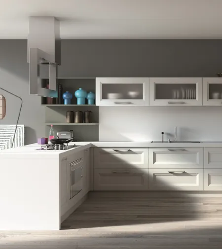 Cucina Classica con penisola Alba 08 di Essebi