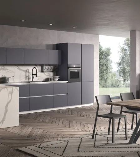 Cucina Moderna con penisola Just24 05 di Essebi