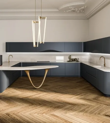 Cucina Design con penisola Ola 02 di Snaidero