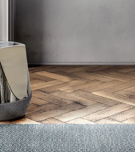 Tavolino di design Haik in ceramica ipergress Argento di Pianca