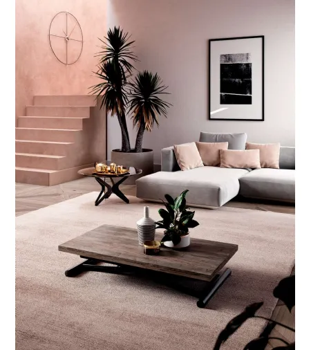 Tavolino trasformabile in eco legno Mondial di Ozzio