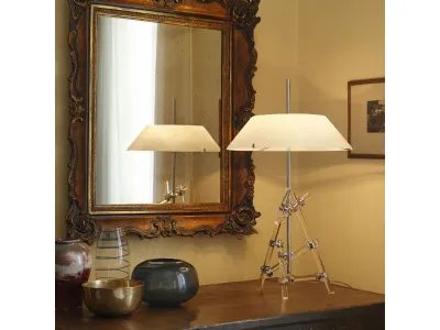Lampada con struttura in tubi di vetro di Fontana Arte