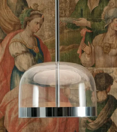 Lampada a sospensione Equatore grande di Fontana Arte