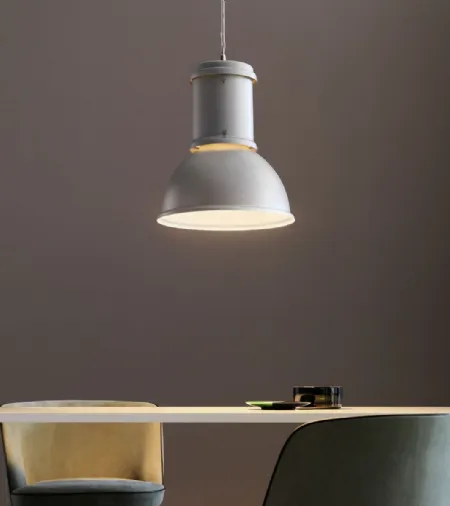 Lampada a sospensione in alluminio di Fontana Arte
