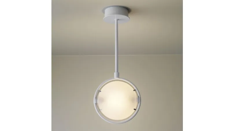 Lampada a sospensione satinata di Fontana Arte
