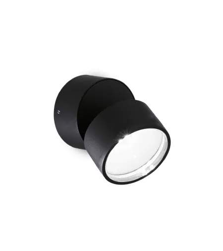 Lampada Omega Round in alluminio verniciato Bianco con diffusore inclinabile di Ideal Lux