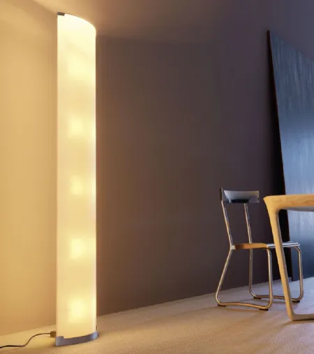 Lampada in vetro stampato curvato di Fontana Arte