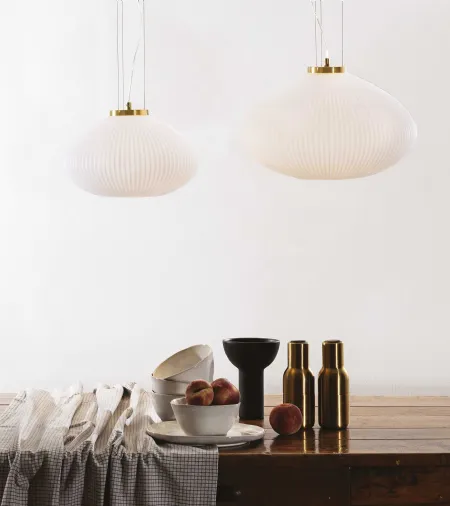 Lampada Plissé in vetro di Ideal Lux