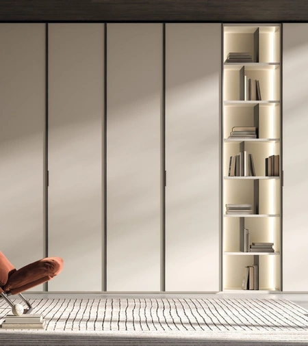 Armadio battente Kyoto Bianco di Tagliabue Mobili