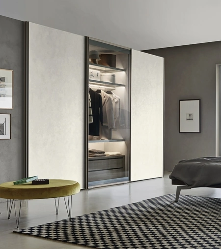 Armadio scorrevole Scrigno Materico di Sangiacomo