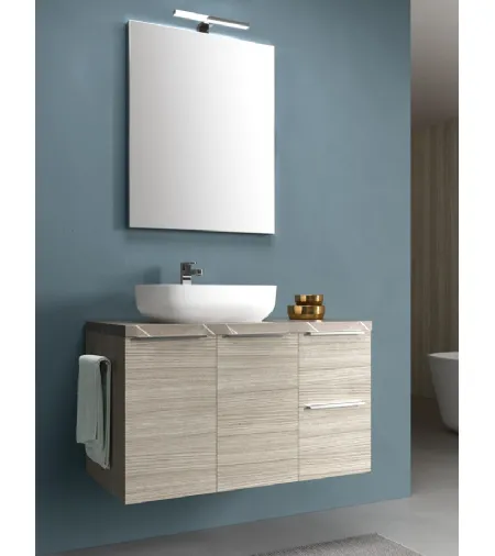 Mobile da Bagno sospeso in melaminico Sable beige 46 01 di Arcom