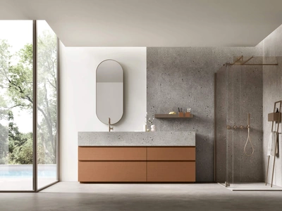 Mobile da Bagno a terra Soul 15 in rovere laccato di Arcom