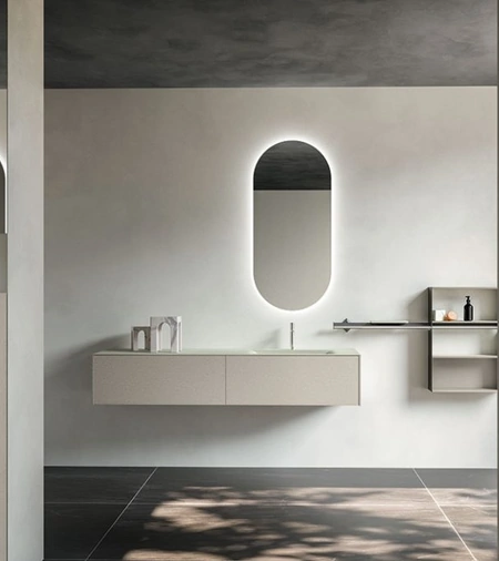 Mobile da Bagno sospeso Cartabianca 01 di Cerasa