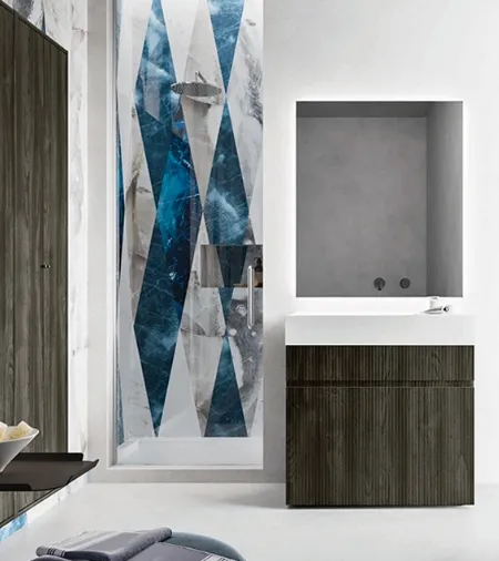 Mobile da Bagno Single in nobilitato Dogato Wood di Cerasa