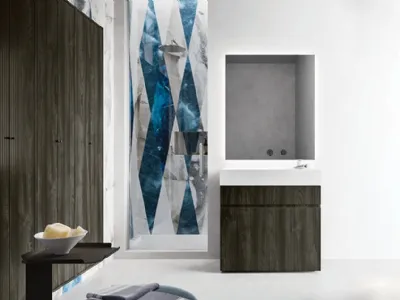 Mobile da Bagno Single in nobilitato Dogato Wood di Cerasa