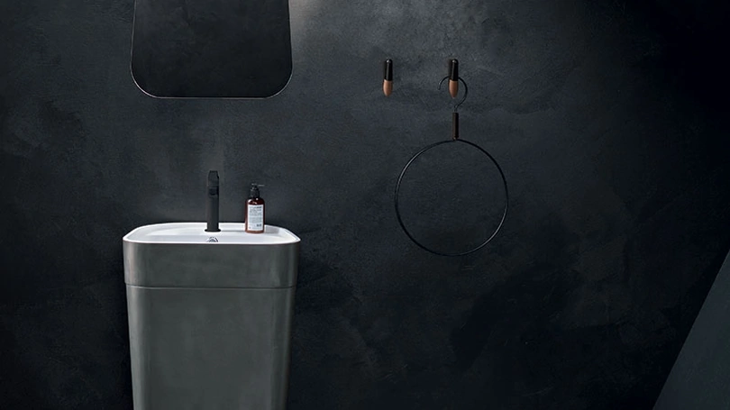 Lavabo Free 03 in tinta Metallico Ferro di Cerasa