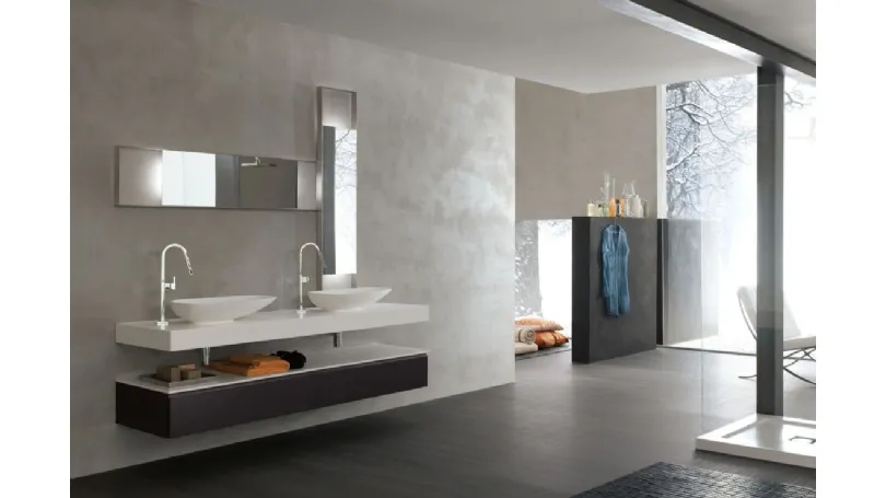 Mobile da Bagno sospeso laccato opaco Goya 29 di Arcom
