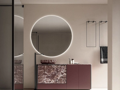 Mobile da Bagno Honey 01 in laccato e resina di Cerasa