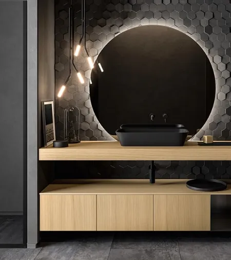 Mobile da Bagno Nerolab in Rovere Chiaro di Cerasa