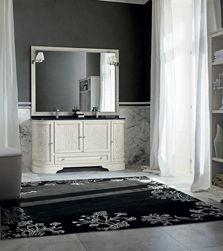 Mobile da Bagno Paestum 02 in Frassino laccato di Cerasa