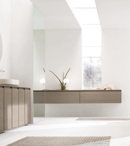 Mobile da Bagno Shape 07 in rovere orzo di Arcom