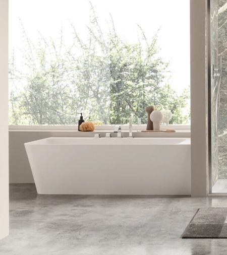 Vasca da bagno ad angolo Eden di Arcom