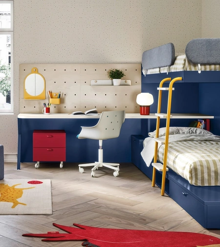 Cameretta con letti a castello Dots di Nidi