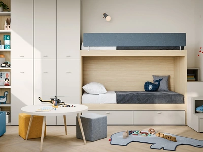 Cameretta con letti a castello Nuk di Nidi