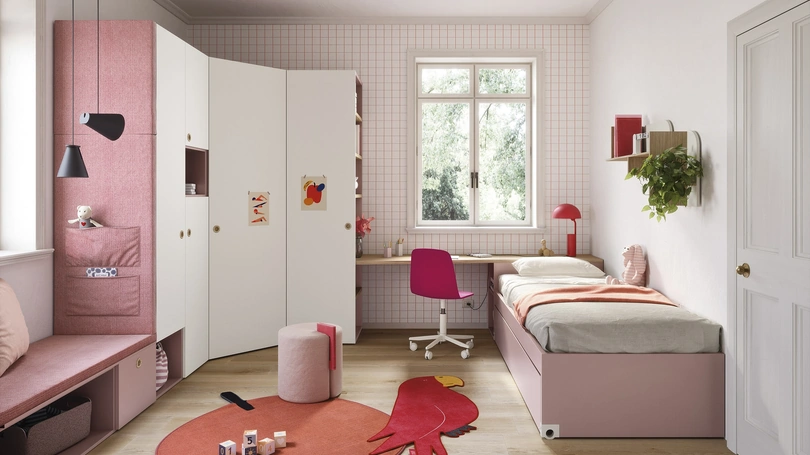 Cameretta Salvaspazio con Letti Estraibili di Nidi