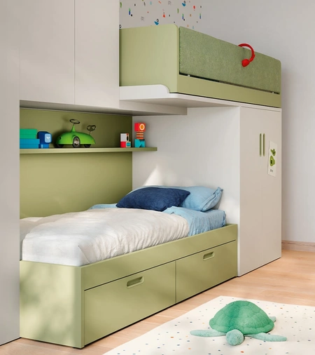 Cameretta Soppalco Scorrevole Skid di Nidi