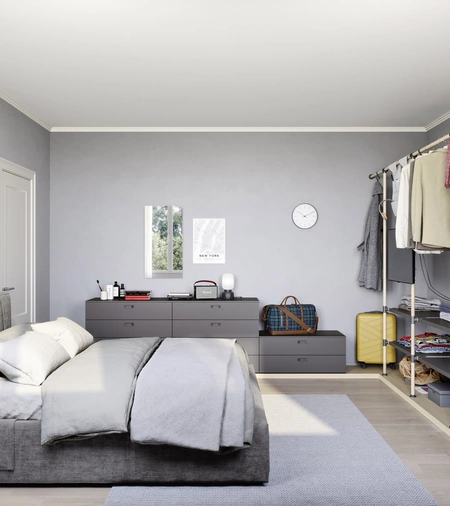 Cameretta componibile con letto matrimoniale Swell di Nidi