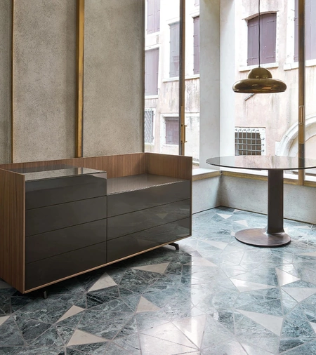 Comò Cabaret Glass di Sangiacomo