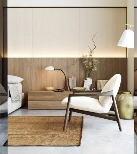 Comodino Easy System in rovere di Novamobili