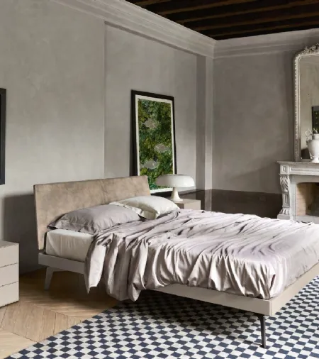 Letto Aliante in tessuto con testiera di Sangiacomo