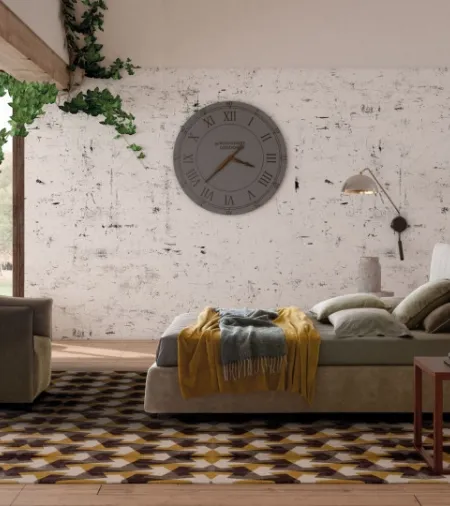 Letto in ecopelle Calvin di Le Comfort