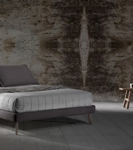 Letto in tessuto con testiera Break 14 di Excò