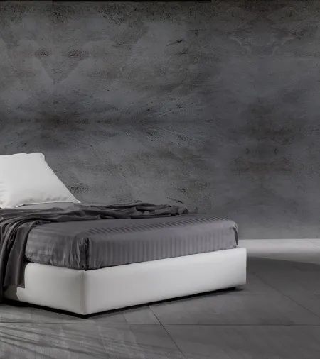 Letto in tessuto con box contenitore Break 28 di Excò