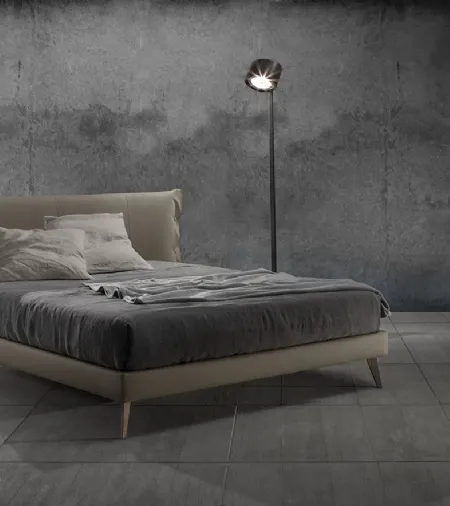 Letto in ecopelle con testiera Teo 14 di Excò