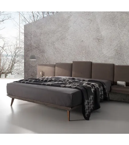 Letto con testiera imbottita Twist Best 290 di Excò