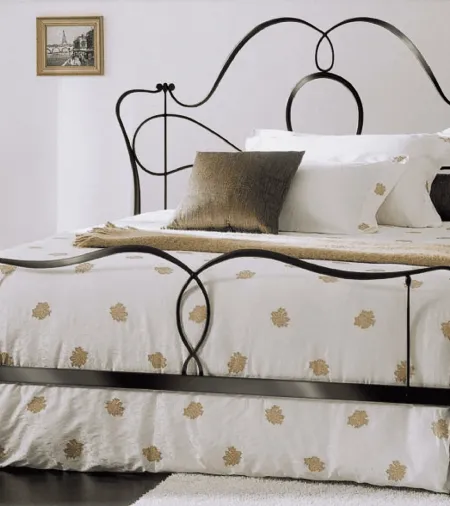 Letto in ferro battuto con testiera Marlen di Bontempi
