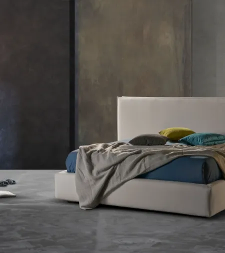 Letto semplice ed elegante con contenitore Milo Ring 28 di Excò