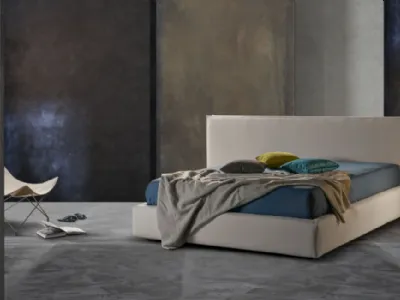 Letto semplice ed elegante con contenitore Milo Ring 28 di Excò