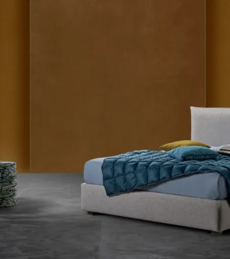 Letto in tessuto con contenitore Sherman Ring 28 di Excò