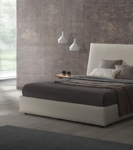 Letto con testiera Tatami basso con contenitore di Excò