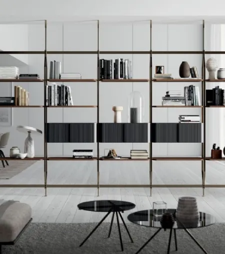 Libreria Charlotte a soffitto 3 di Bontempi