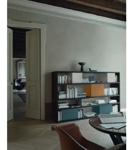 Libreria Modo M6C83 in laccato opaco di Sangiacomo