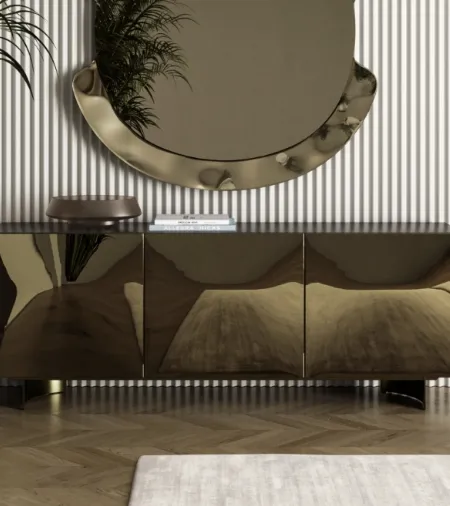 Madia Eden in specchio bronzo di Bontempi