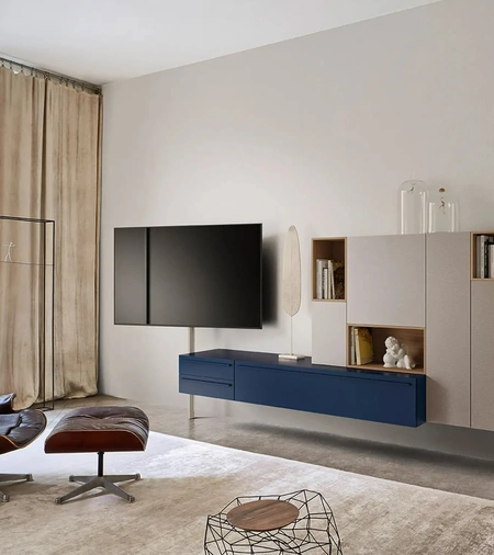 Mobile Porta Tv Tv Video in laccato di Sangiacomo