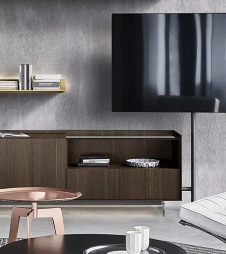 Mobile Porta Tv in Rovere Tv Video di Sangiacomo