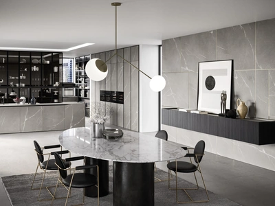 Mobile sospeso Modula Frassino Noir di Snaidero